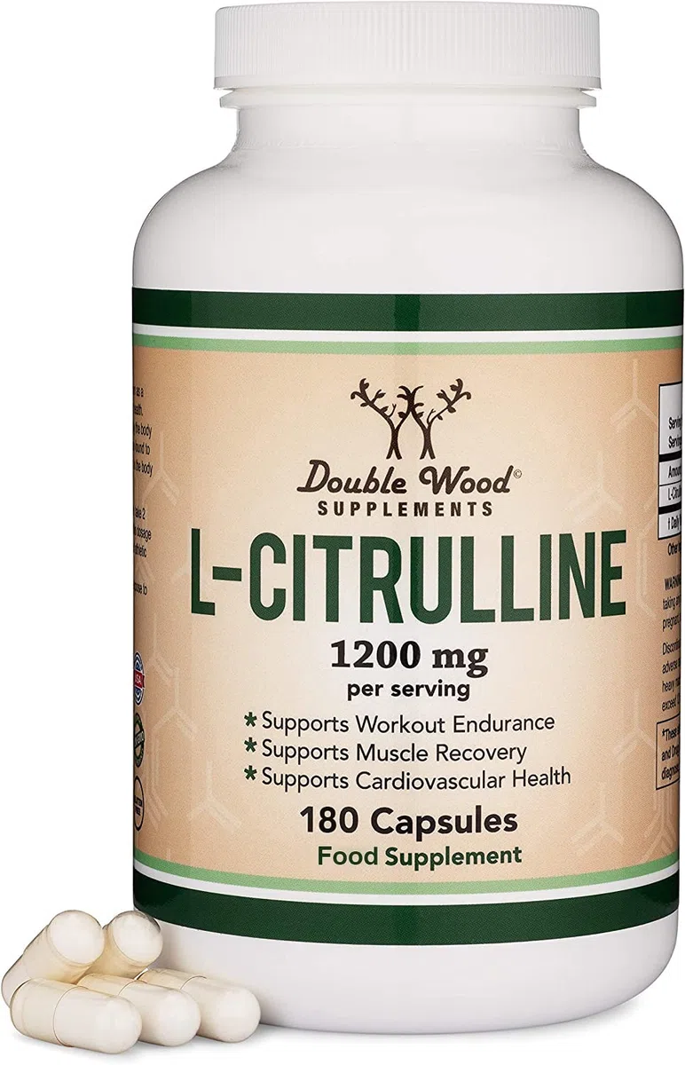 Double Wood L Citrullina | 180 Capsule L-Citrullina - 1200 mg L-Citrullina per Dose | Integratore Ossido Nitrico | Non-OGM e Senza Glutine | Prodotto nel Regno Unito