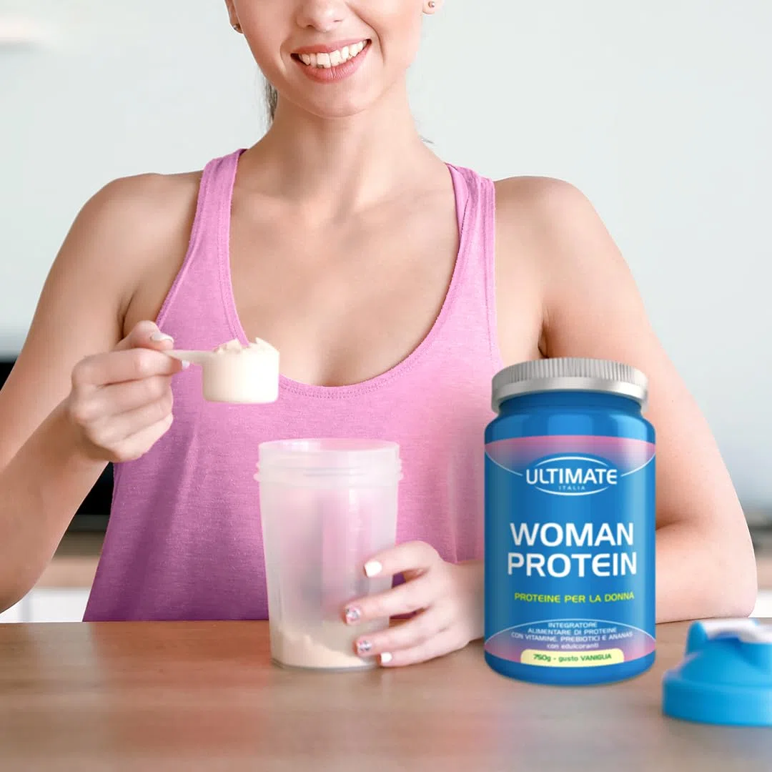 Ultimate Italia - Woman Protein proteine specifiche per donne - 450g - cacao - proteine di soia e albume d'uovo