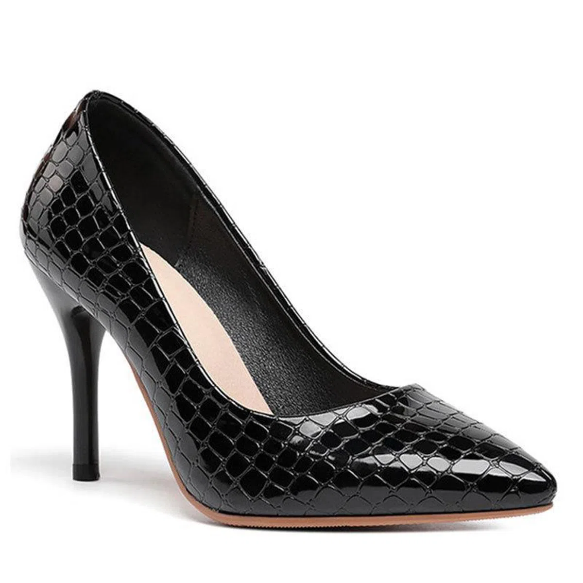 Tacchi Alti Punta Punta Bocca Poco Profonda Stilettos Confortevoli Affari 8.5 CM Scarpe da Sposa del Partito di Abito