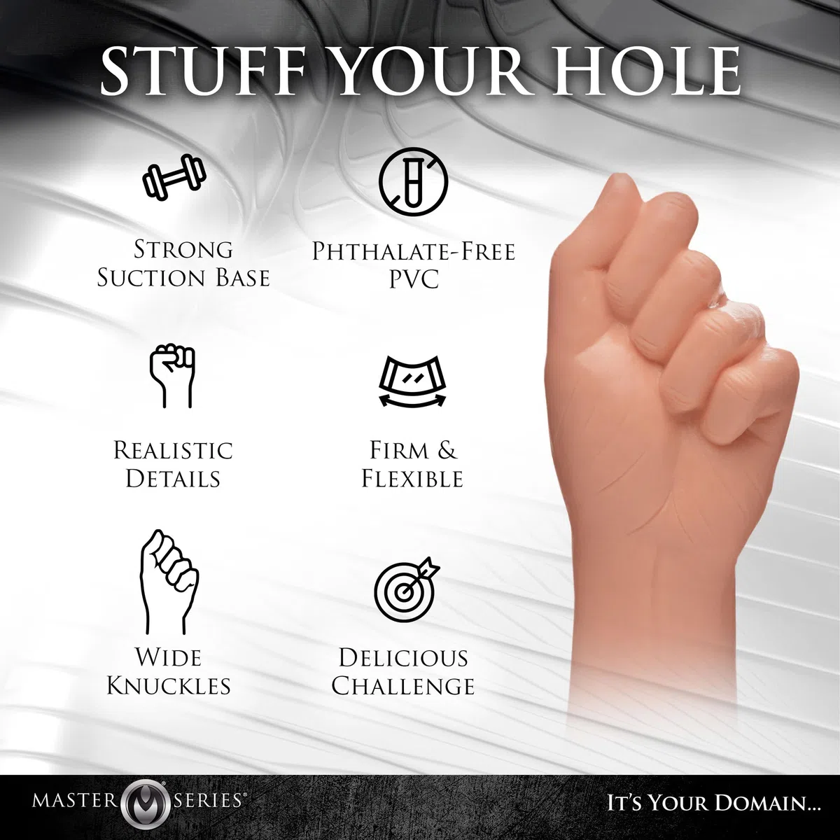 Knuckles Small Clenched Fist Dildo - Flesh