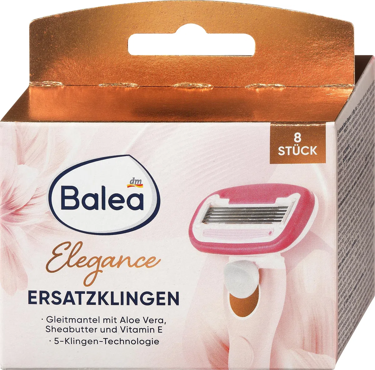 Balea Elegance - 8 lame di ricambio per rasoi da donna